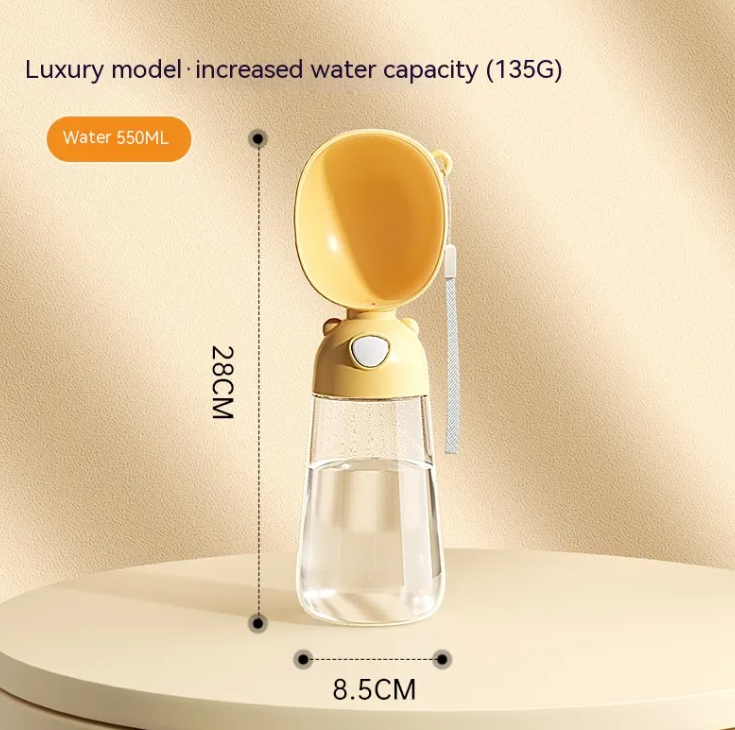 Portable Dog Water Bottle & Feeder for Pets, Travel Water Dispenser and Bowl